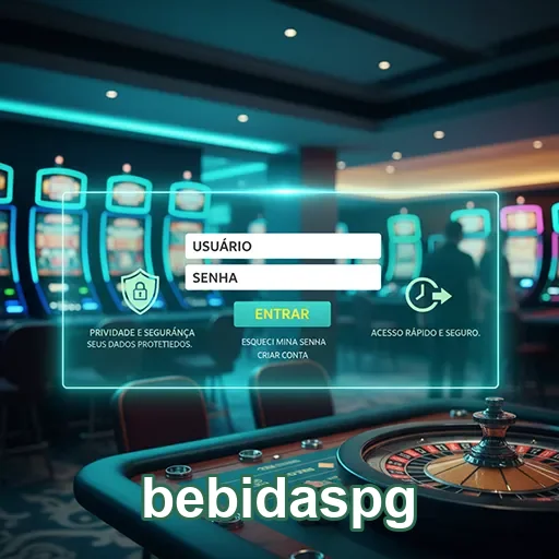 Ilustração de Acesse o cassino online bebidaspg com login rápido e seguro